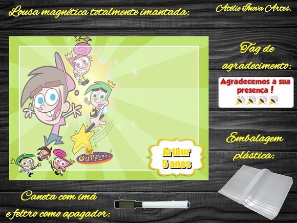 Lousa Magnética Padrinhos Mágicos com Embalagem