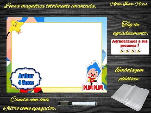 Lousa Magnética Palhaço Plim Plim com Embalagem
