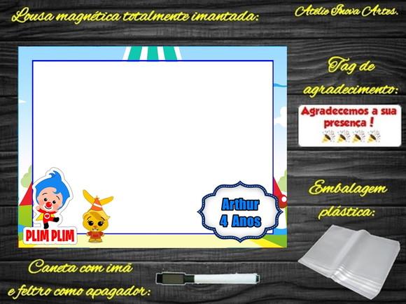 Lousa Magnética Palhaço Plim Plim com Embalagem