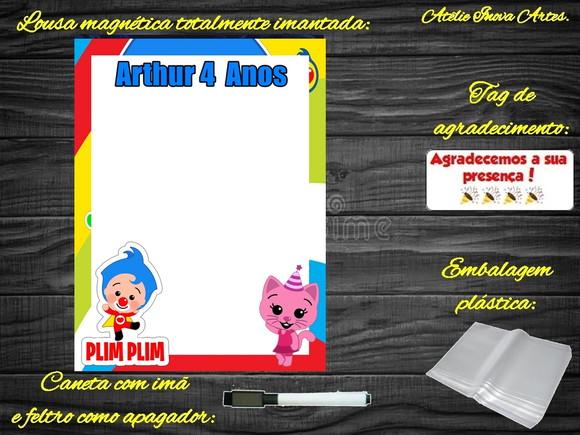 Lousa Magnética Palhaço Plim Plim com Embalagem