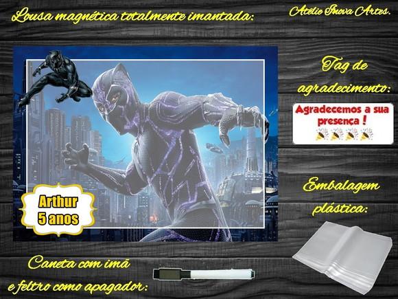 Lousa Magnética Pantera Negra com Embalagem