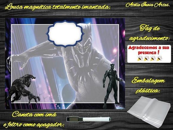Lousa Magnética Pantera Negra com Embalagem