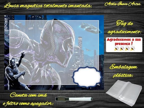 Lousa Magnética Pantera Negra com Embalagem