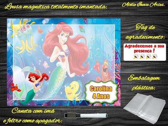 Lousa Magnética Pequena Sereia com Embalagem