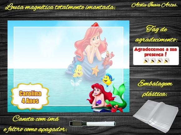 Lousa Magnética Pequena Sereia com Embalagem