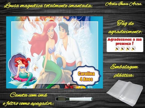 Lousa Magnética Pequena Sereia com Embalagem