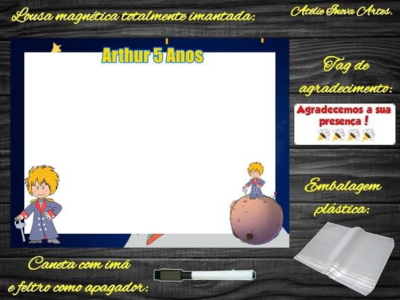 Lousa Magnética Pequeno Príncipe com Embalagem
