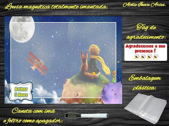 Lousa Magnética Pequeno Príncipe com Embalagem