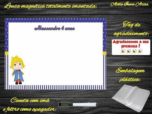 Lousa Magnética Pequeno Príncipe com Embalagem