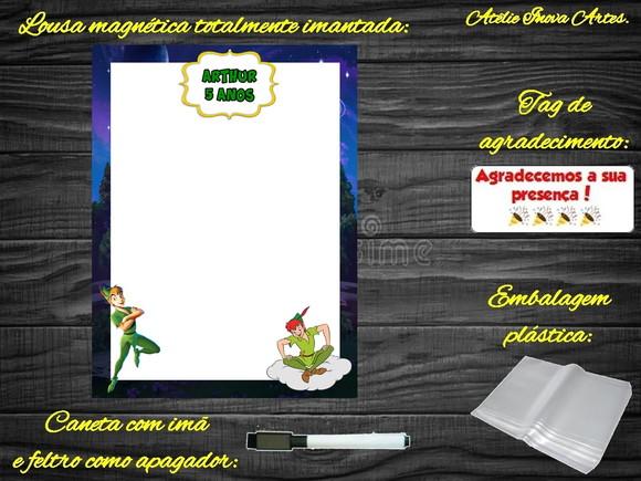 Lousa Magnética Peter Pan com Embalagem