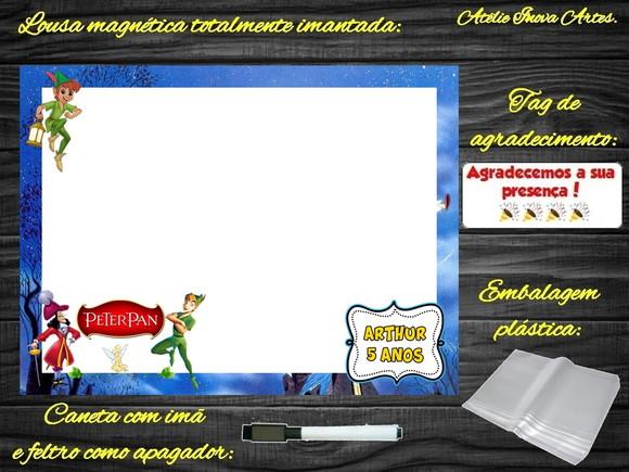 Lousa Magnética Peter Pan com Embalagem