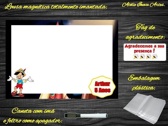 Lousa Magnética Pinóquio com Embalagem