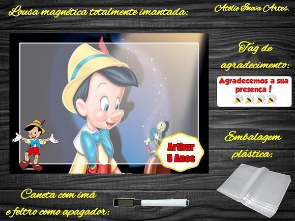 Lousa Magnética Pinóquio com Embalagem