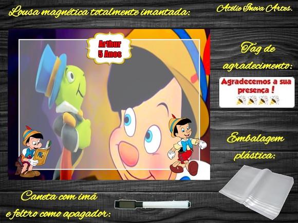 Lousa Magnética Pinóquio com Embalagem