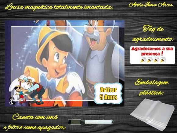 Lousa Magnética Pinóquio com Embalagem