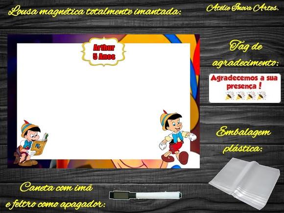 Lousa Magnética Pinóquio com Embalagem