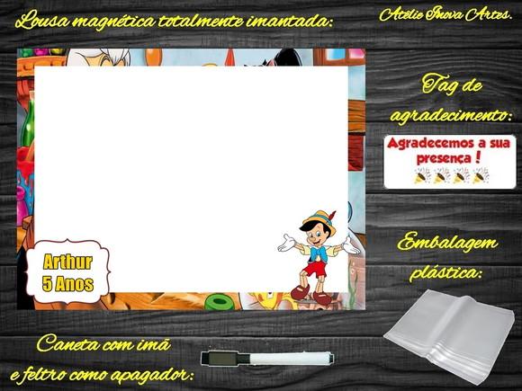 Lousa Magnética Pinóquio com Embalagem