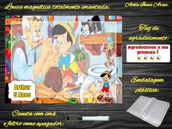 Lousa Magnética Pinóquio com Embalagem