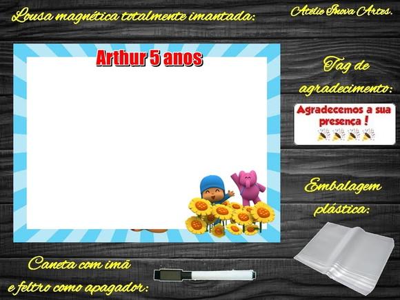 Lousa Magnética Pocoyo com Embalagem