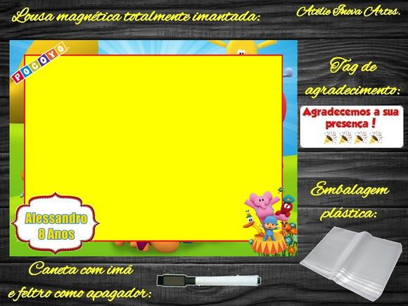 Lousa Magnética Pocoyo com Embalagem