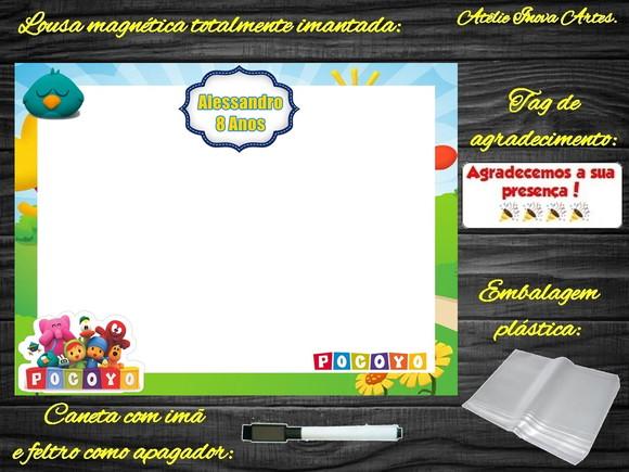 Lousa Magnética Pocoyo com Embalagem