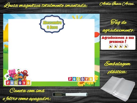 Lousa Magnética Pocoyo com Embalagem