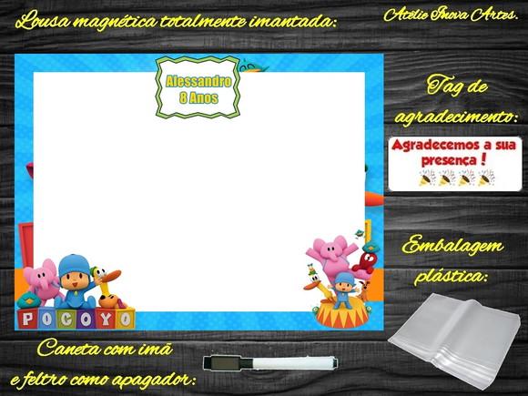 Lousa Magnética Pocoyo com Embalagem