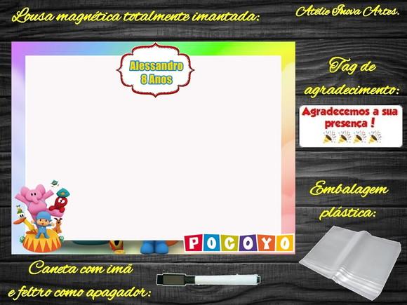 Lousa Magnética Pocoyo com Embalagem