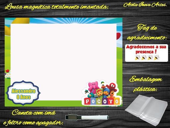 Lousa Magnética Pocoyo com Embalagem