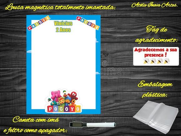Lousa Magnética Pocoyo com Embalagem