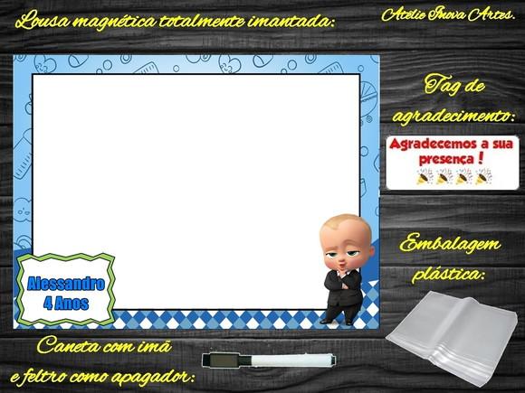 Lousa Magnética Poderoso Chefinho com Embalagem