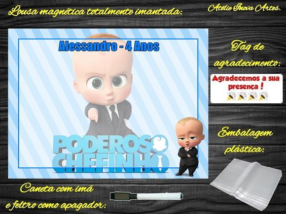 Lousa Magnética Poderoso Chefinho com Embalagem
