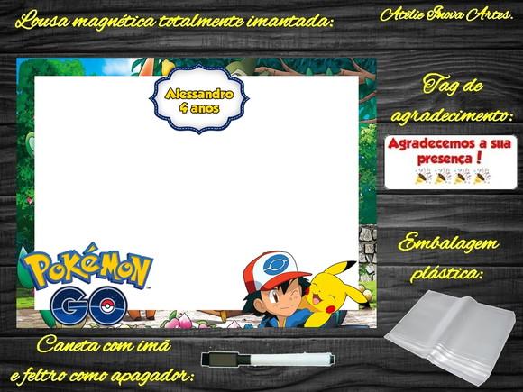 Lousa Magnética Pokemon com Embalagem