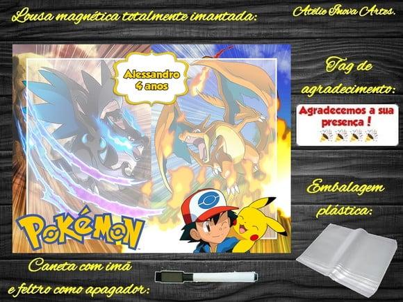 Lousa Magnética Pokemon com Embalagem