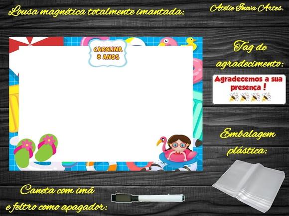 Lousa Magnética Pool Party com Embalagem