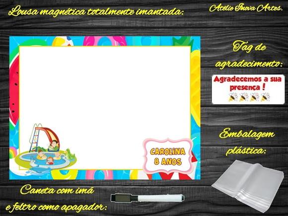 Lousa Magnética Pool Party com Embalagem