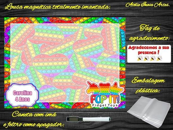Lousa Magnética Pop It com Embalagem