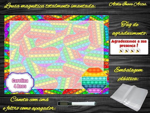 Lousa Magnética Pop It com Embalagem