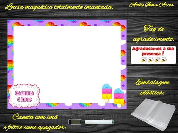 Lousa Magnética Pop It com Embalagem