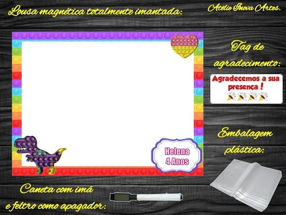 Lousa Magnética Pop It com Embalagem