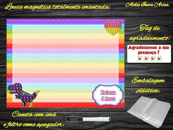 Lousa Magnética Pop It com Embalagem