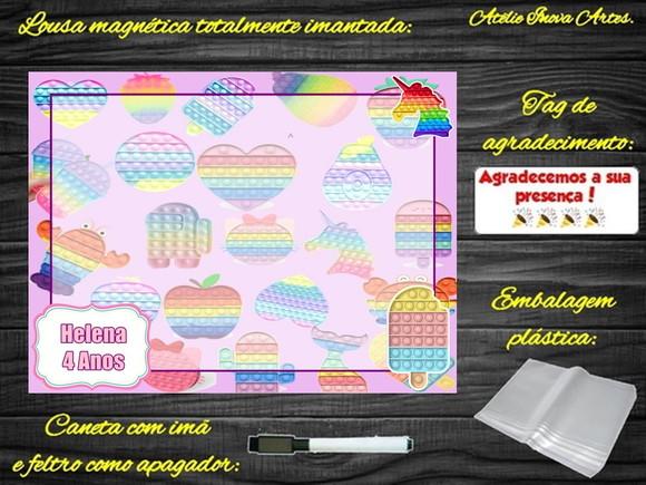 Lousa Magnética Pop It com Embalagem