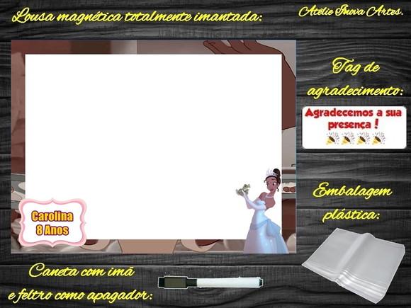 Lousa Magnética Princesa e o Sapo com Embalagem