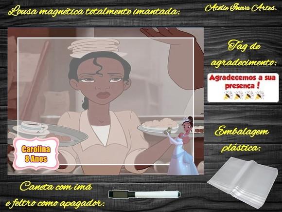 Lousa Magnética Princesa e o Sapo com Embalagem