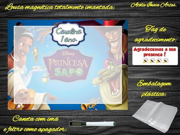 Lousa Magnética Princesa e o Sapo com Embalagem