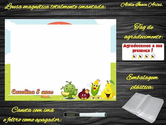 Lousa Magnética Quitandinha com Embalagem