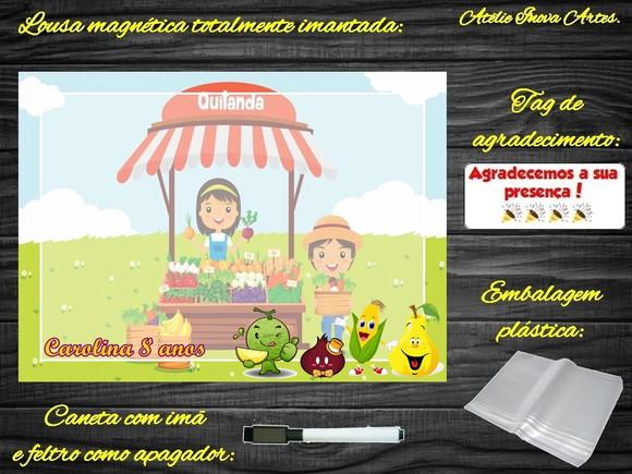 Lousa Magnética Quitandinha com Embalagem