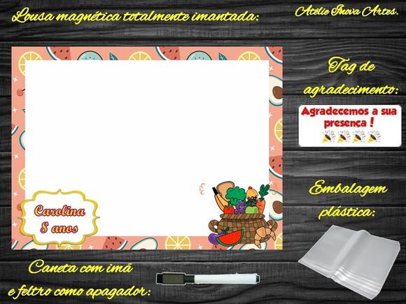 Lousa Magnética Quitandinha com Embalagem