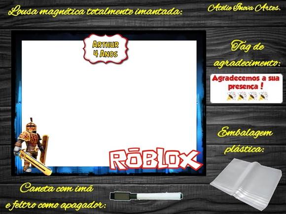 Lousa Magnética Roblox com Embalagem