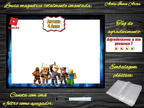 Lousa Magnética Roblox com Embalagem